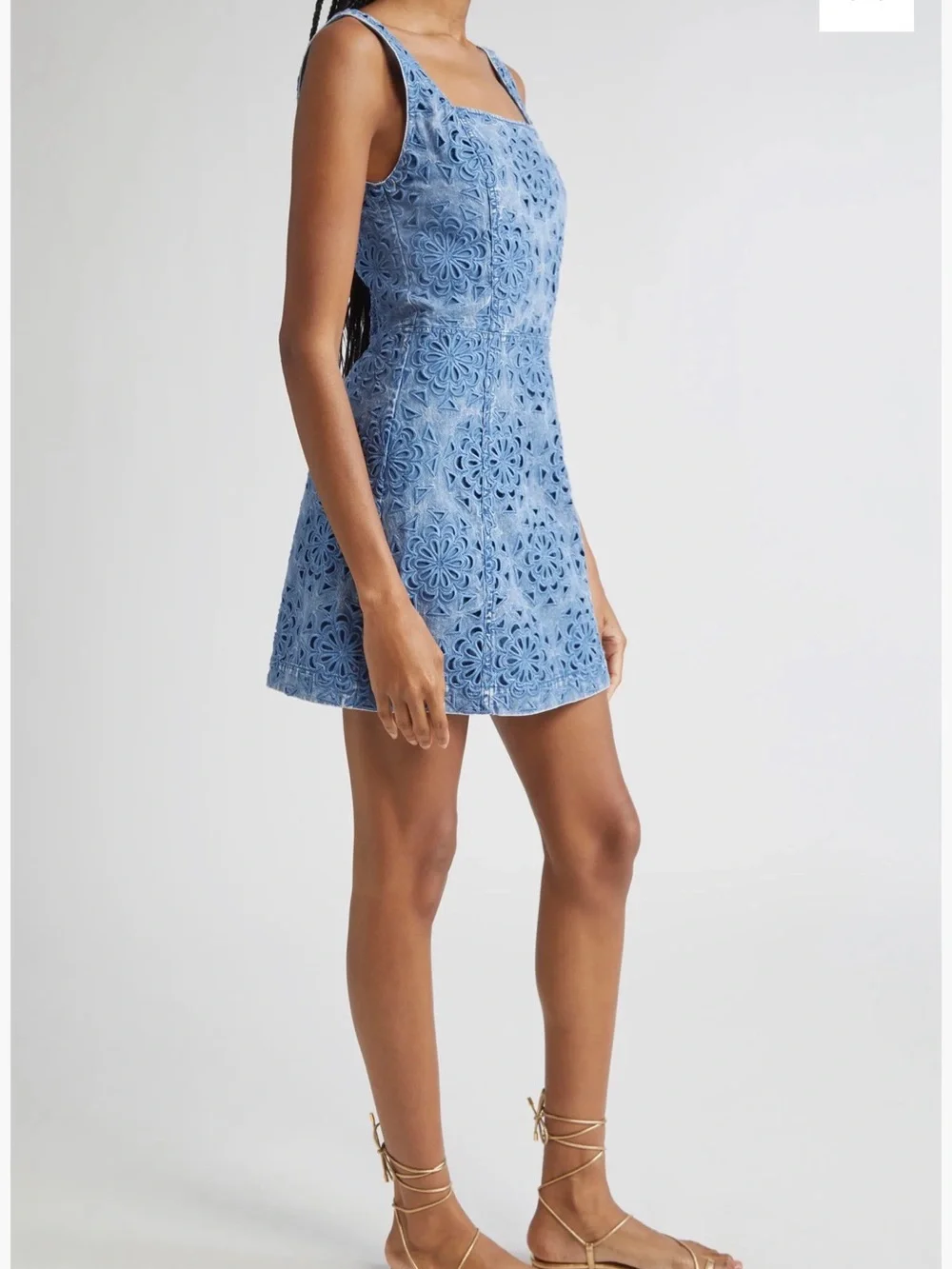 Alice + Olivia Maryann Floral Cutout Sleeveless Dress
